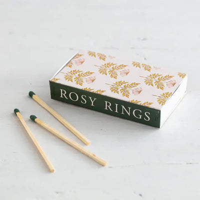 Rosy Rings - Dark Green Matchbox (Set of 10)