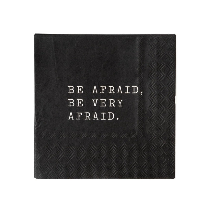 "Party More Be Afraid" Paper Cocktail Napkin