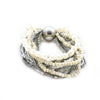 Multi Strand Beaded Bracelet With Pearls