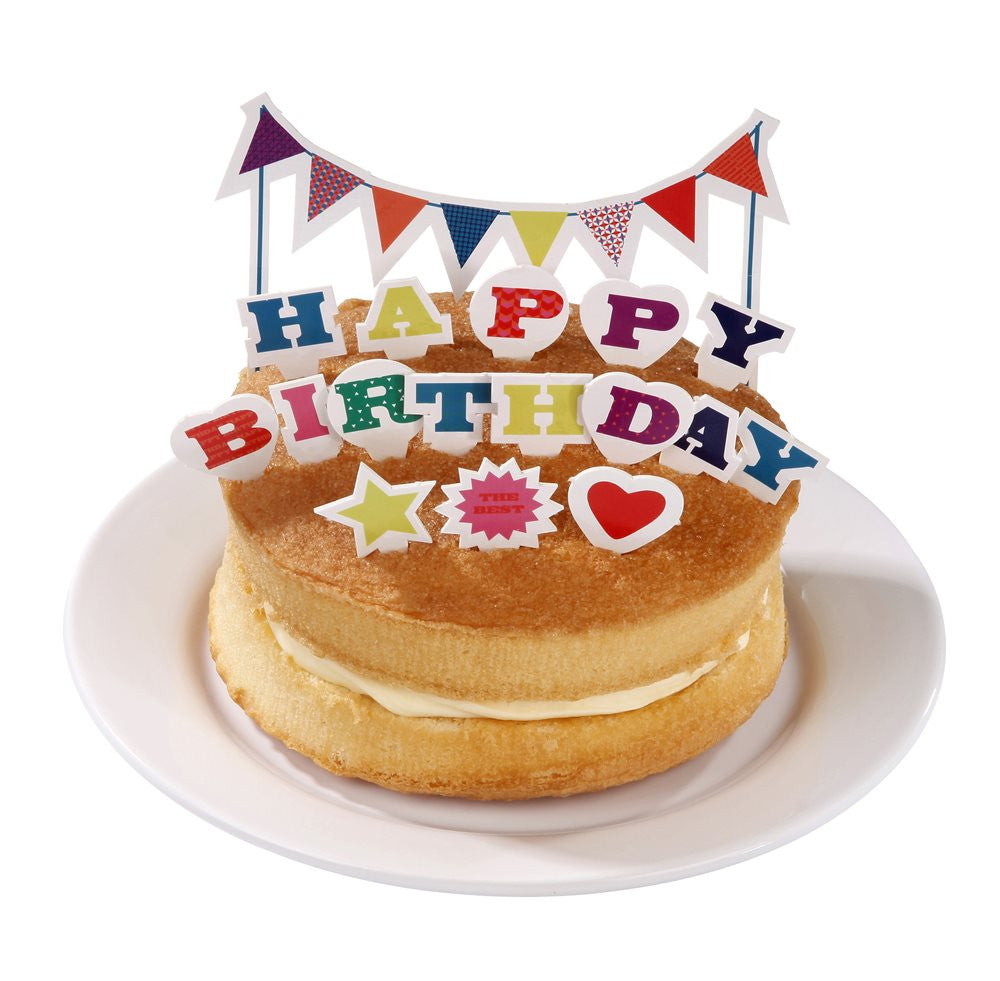  Birthday Bash "Happy Birthday" Cake Topper, TT-Talking Tables, Putti Fine Furnishings