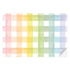 Rainbow Gingham Paper Placemat Pad