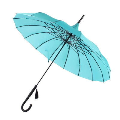 Boutique Classic Pagoda Umbrella in Teal | Putti Fine Fashions