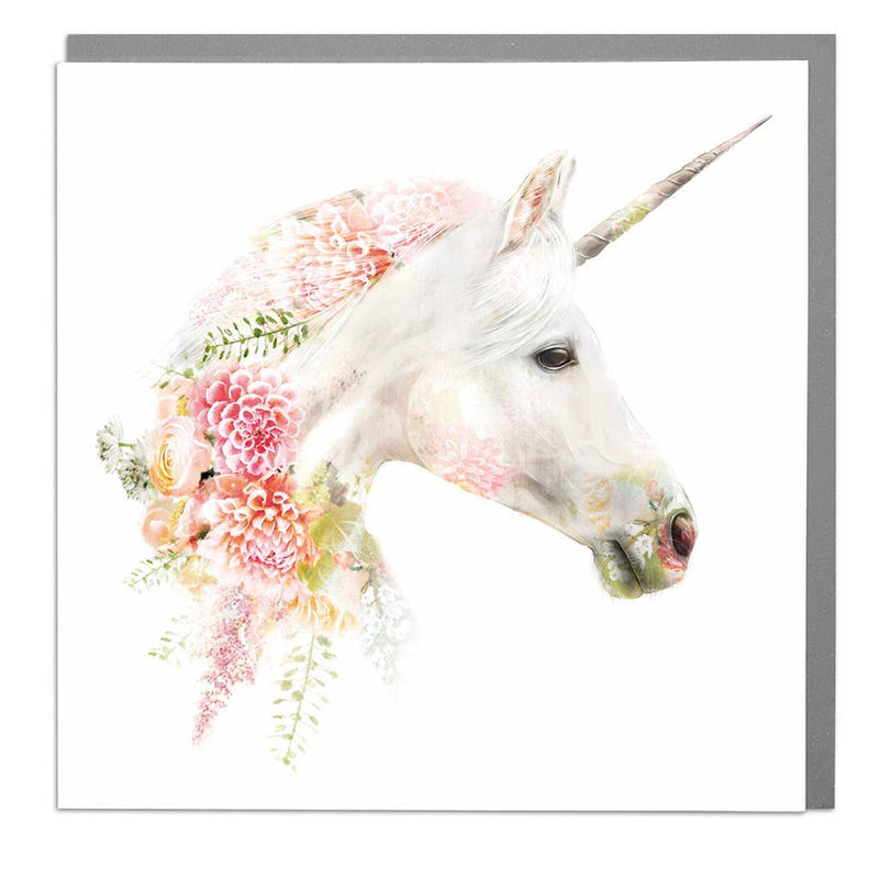 Floral Unicorn Card