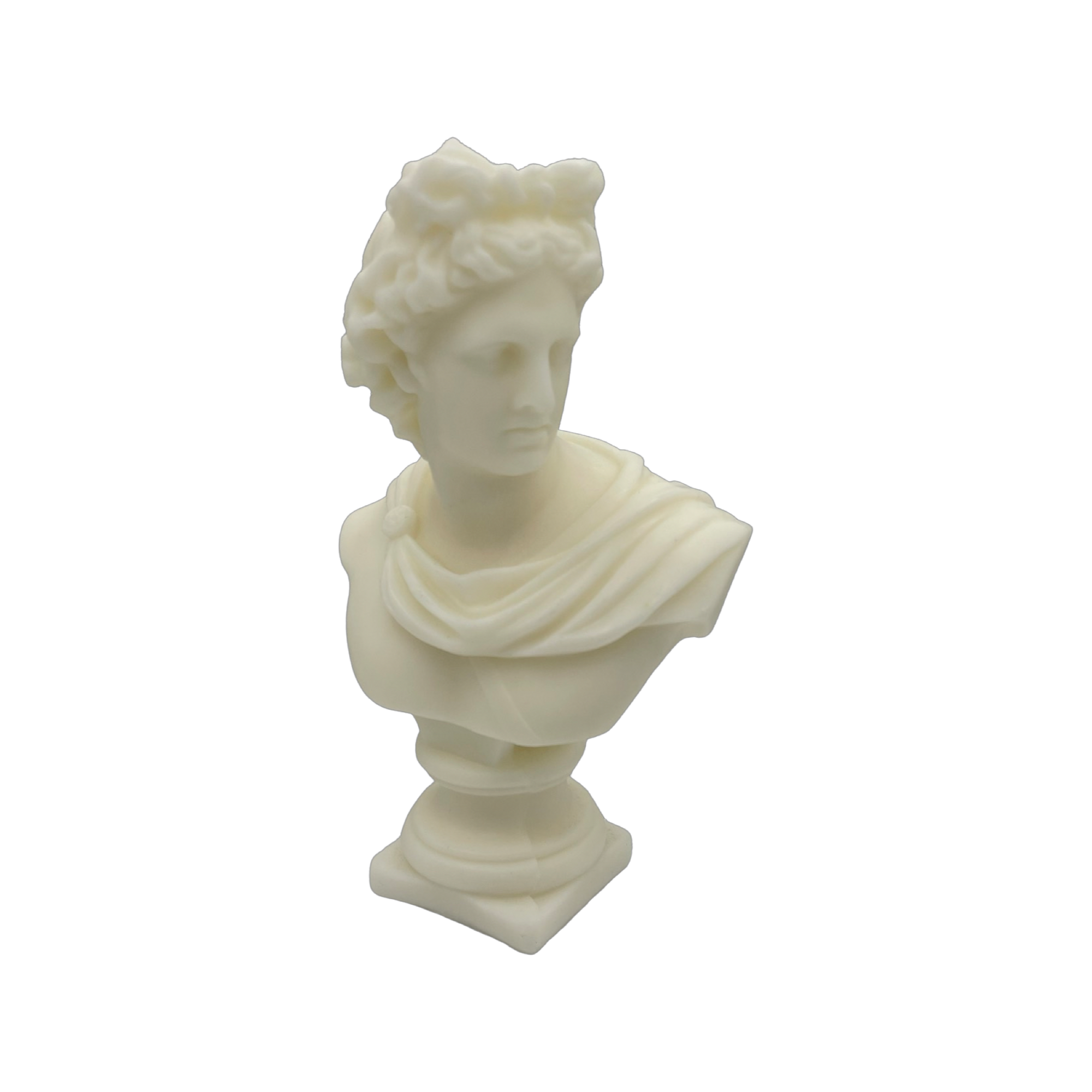 Ivory Apollo Bust Candle
