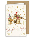 "Happy Birthday to you" Cat Musicians greeting Card