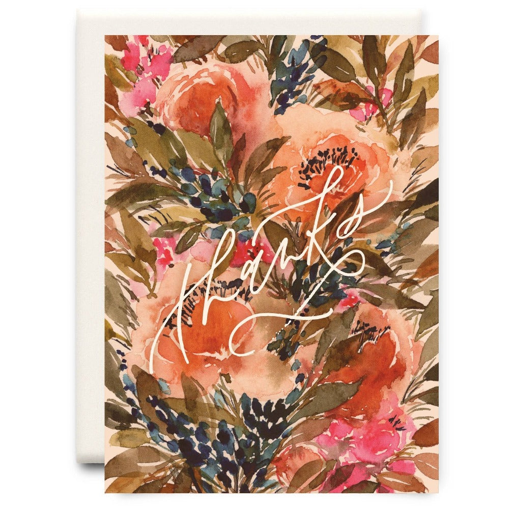Inkwell Cards Blush Thanks Greeting Card | Le Petite Putti 