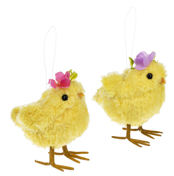 Chick Ornaments with Flowers | Putti Celebrations Canada 
