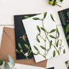 Mistletoe White Christmas Greeting Card