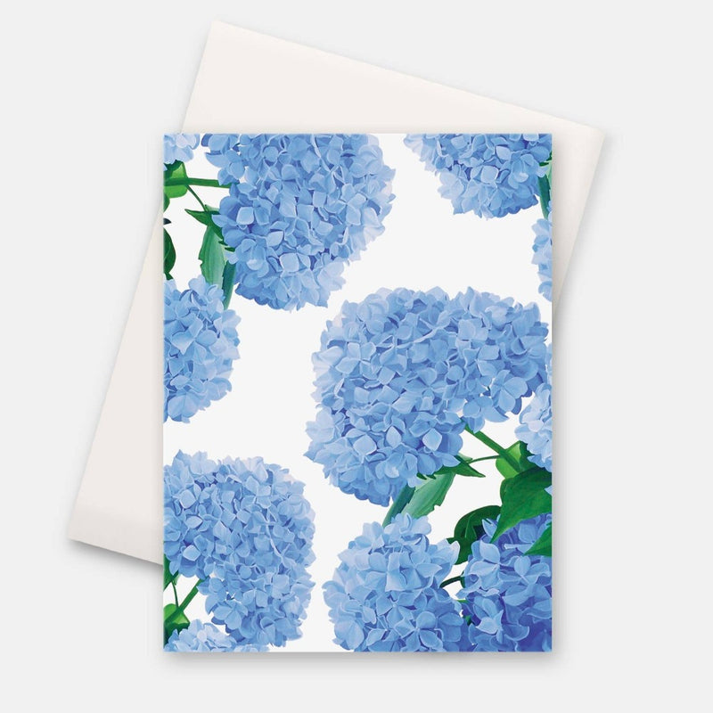Blue Hydrangea Greeting Card | Putti Fine Furnishings Canada 