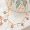 Lovett & Co. Small Rose Necklace in Pink Enamel | Putti Fine Fashions