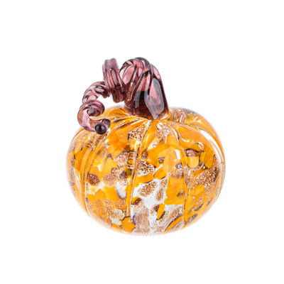 Mini Glass Pumpkin Figurine