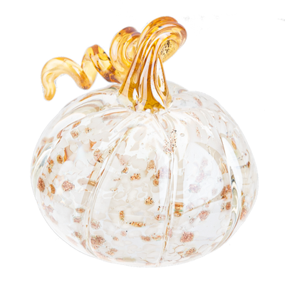 Glass Pumpkin Figurine | Putti Fall Celebrations