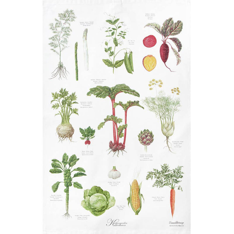 Kitchen Garden Organic Tea Towel | Putti Fine Furnishings Canada 