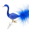 "Vienna" Royal Blue Glass Swan Ornament