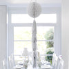 Decadent Decs Honeycomb Tasseled Decoration - White -  Decorations - Talking Tables - Putti Fine Furnishings Toronto Canada - 2