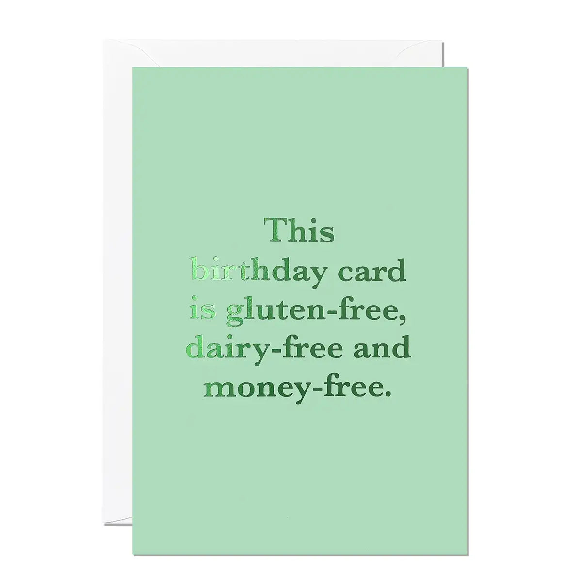 Gluten Free Birthday Greeting Card