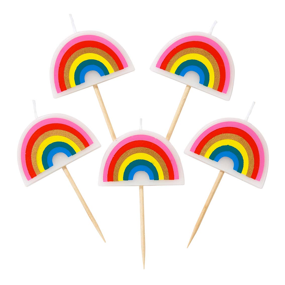 Talking Tables - Rainbow Candles - 5 Pack