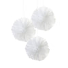 "We Heart White" Tulle Pom Poms, TT-Talking Tables, Putti Fine Furnishings