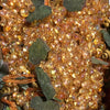 Gold Glass Grape Ornament