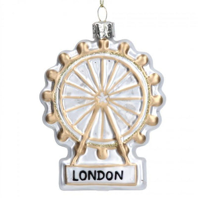 London Eye Glass Ornament | Putti British Christmas Decorations
