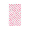 Hot Pink Striped Buffet Guest Paper Napkins