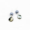 Pearl Bead & Shell Earring - Grey | Putti Fine Fashions