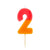 Multicolor Number Candle - Two