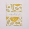 Hand Block Printed Greeting Card - Marigold Glitz Sunshine