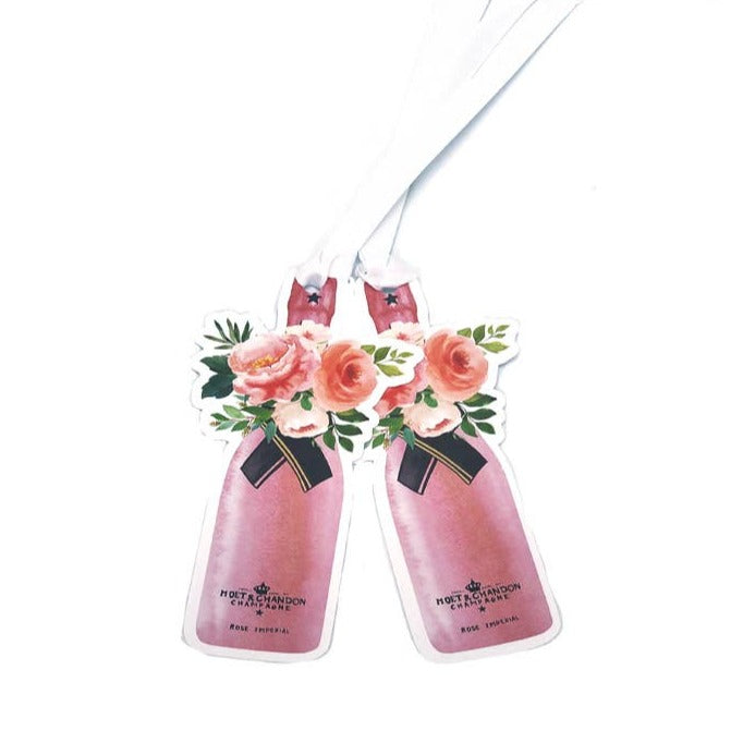 Rose Champagne Gift Tags
