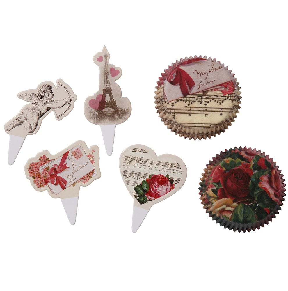  Love Talk Cupcake and Topper Set, TT-Talking Tables, Putti Fine Furnishings