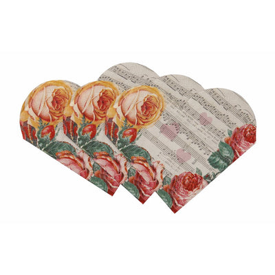 Love Talk Heart Shaped Napkins, TT-Talking Tables, Putti Fine Furnishings