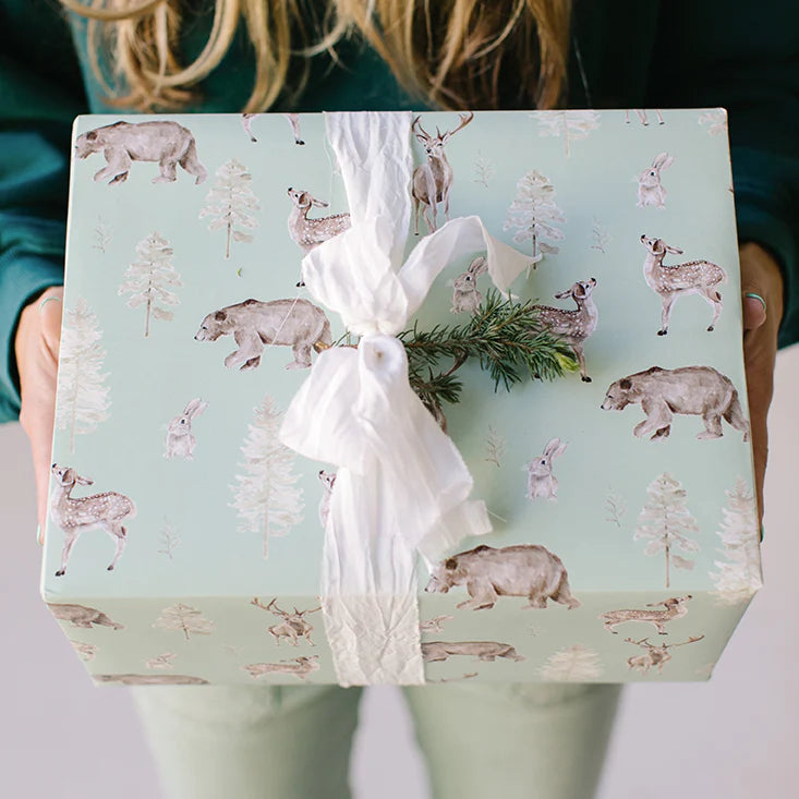 Forest and Fauna Gift Wrap Roll | Putti Fine Furnishings Canada