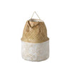 White and Natural Seagrass Baskets with Handles, CCO-Creative Co-op - Design Home, Putti Fine Furnishings