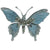  Iced Blue and Silver Butterfly Clip, CT-Christmas Tradition, Putti Fine Furnishings
