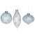  Ice Blue Glass Ornament with Crystals, CT-Christmas Tradition, Putti Fine Furnishings