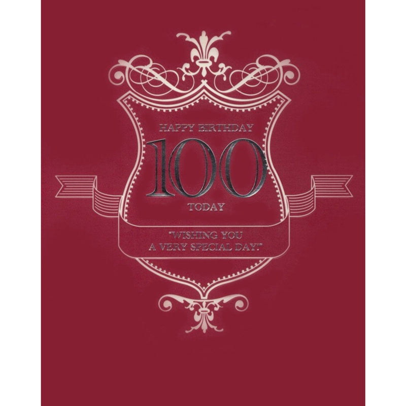 "Happy Birthday 100 Today" Card
