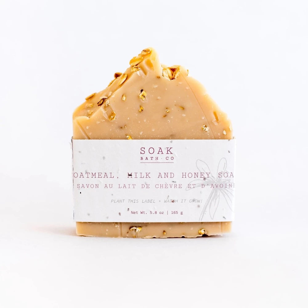 Soak Bath Co. Oatmeal, Milk and Honey Handmade Soap | Putti Fine Furnishings 