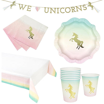 "We Heart Unicorns" Paper Cups