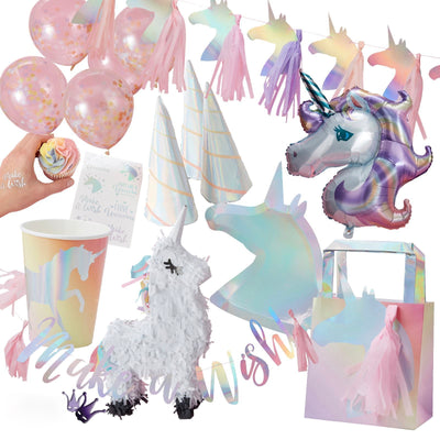 "Make a Wish" Iridescent Foiled Unicorn Horns
