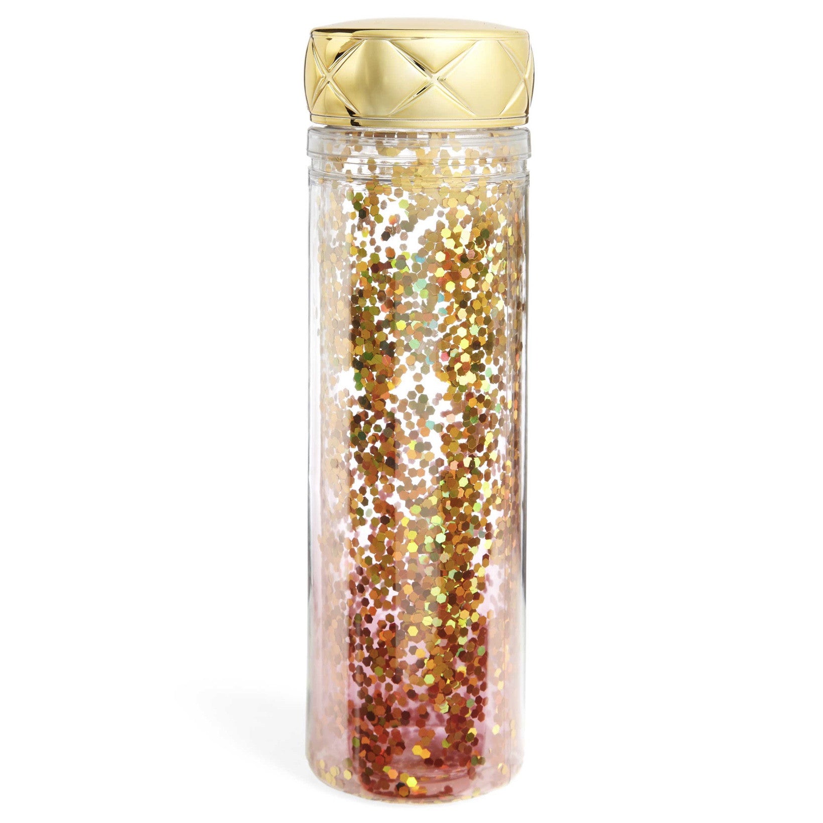  Pink Ombre Confetti Double Wall Water Bottle, SC-Slant Collections, Putti Fine Furnishings