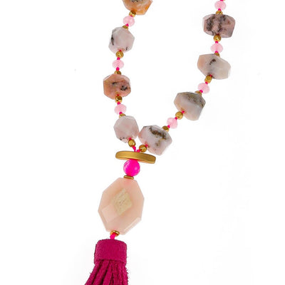 Pranella Candice Rocky Tassel Necklace