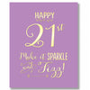 "Happy 21st" Greeting Card