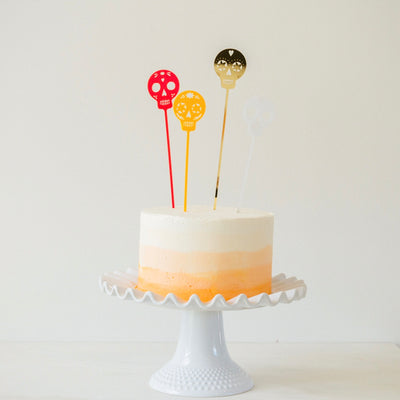 Meri Meri "Sugar Skull" Cake Toppers  - Le Petite Putti Canada