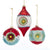 Kurt Adler Glass Ball and Finial With Reflector Ornaments