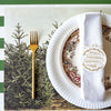 Hester & Cook Fir Tree Paper Placemats Putti Celebrations & Partyware Canada