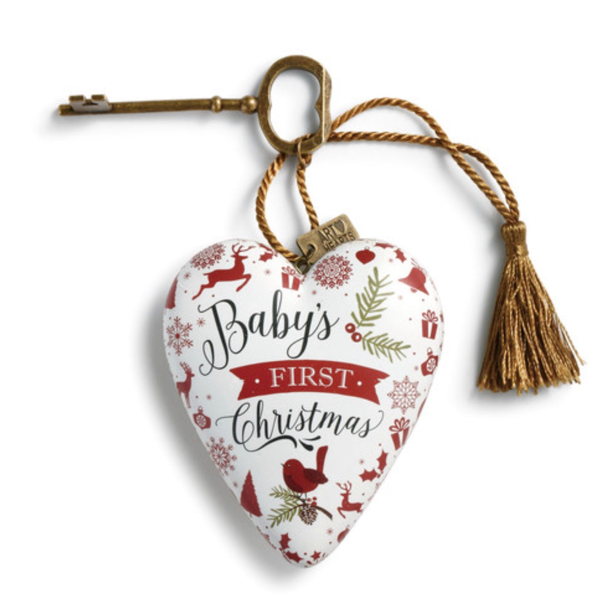 "Baby's First Christmas" Art Heart | Putti Christmas Canada