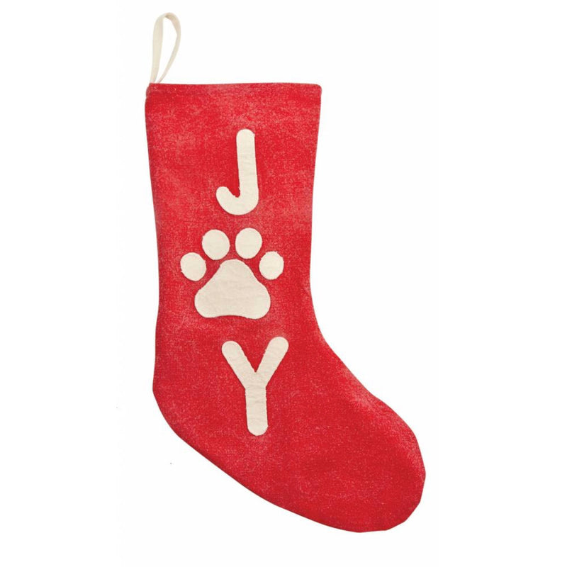 Mud Pie Santa Paws "Joy" Christmas Stocking