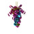 Multi Color Jingle Bell Grapes Ornament