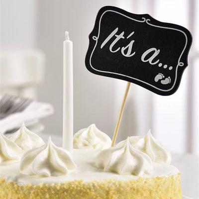 Baby Reveal Cake Topper and Candle | Le Petite Putti