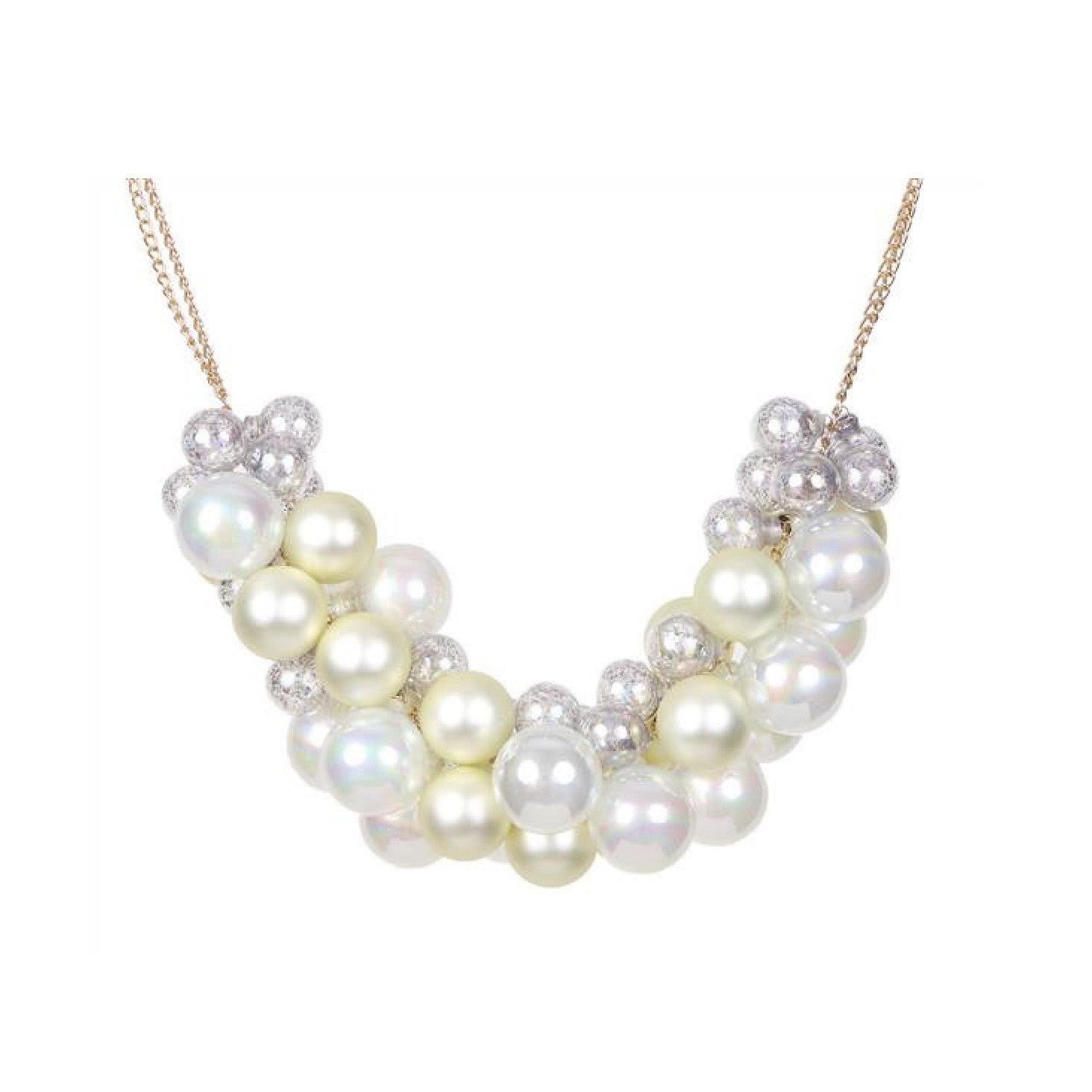  Jim Marvin Glass Ball Swag Garland -Antique Cream, JM-Jim Marvin, Putti Fine Furnishings